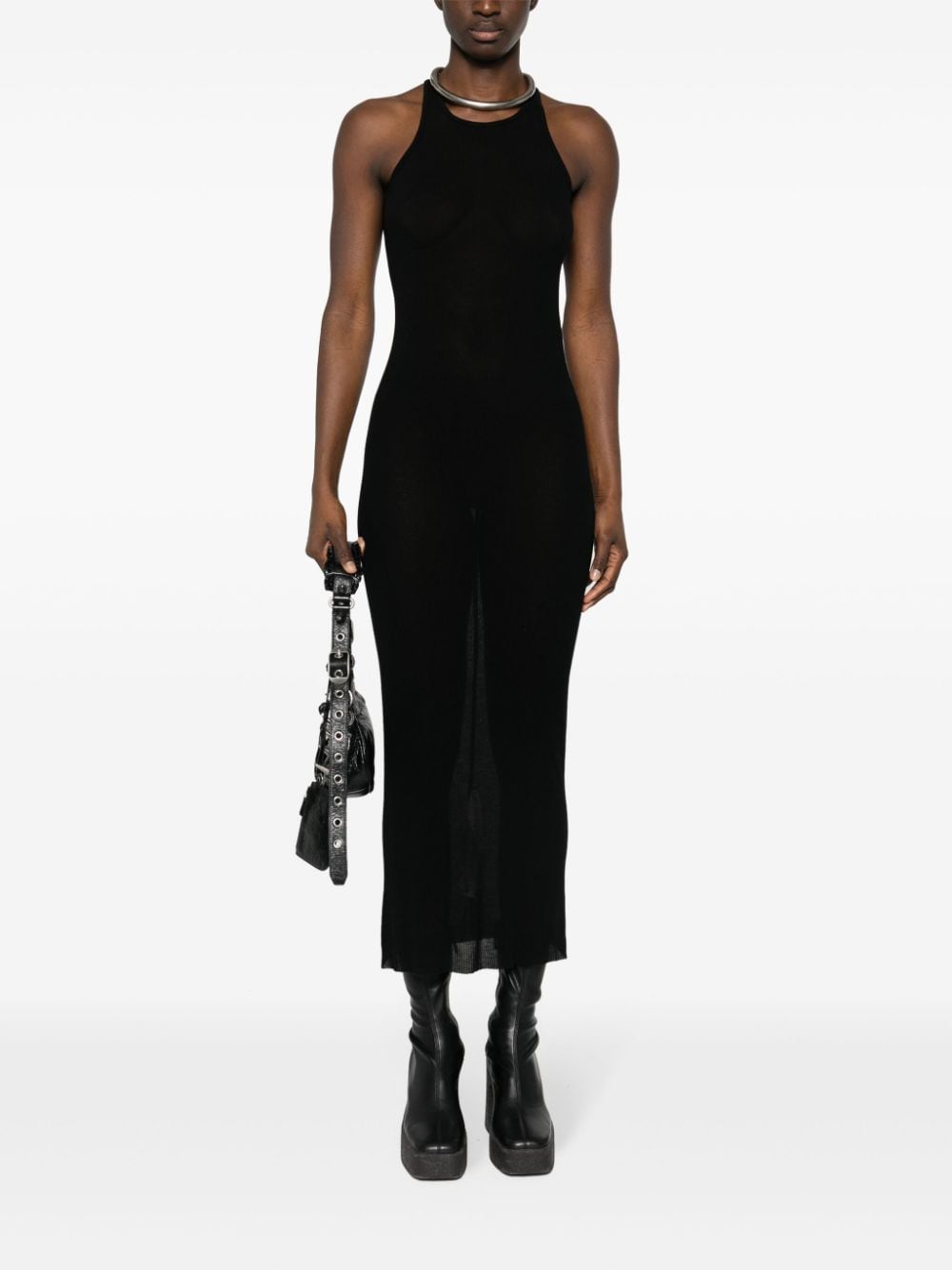 Rick Owens RICK OWENS- Ribbed Midi Tank Dress