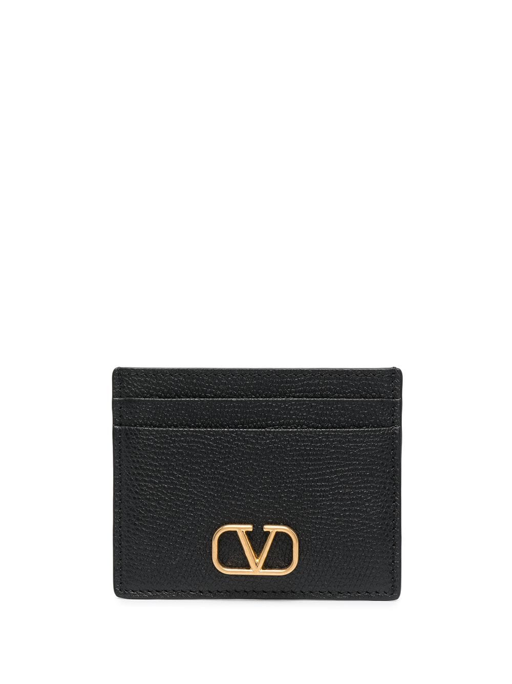 VALENTINO GARAVANI VALENTINO GARAVANI- Vlogo Signature Leather Card Case