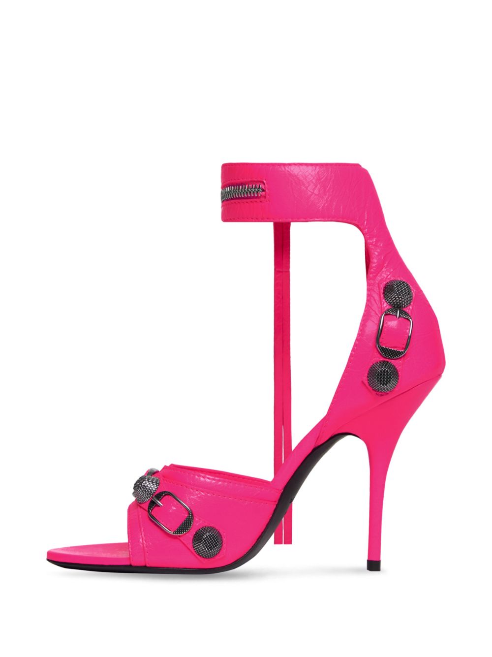 Balenciaga BALENCIAGA- Le Cagole Leather Heel Sandals