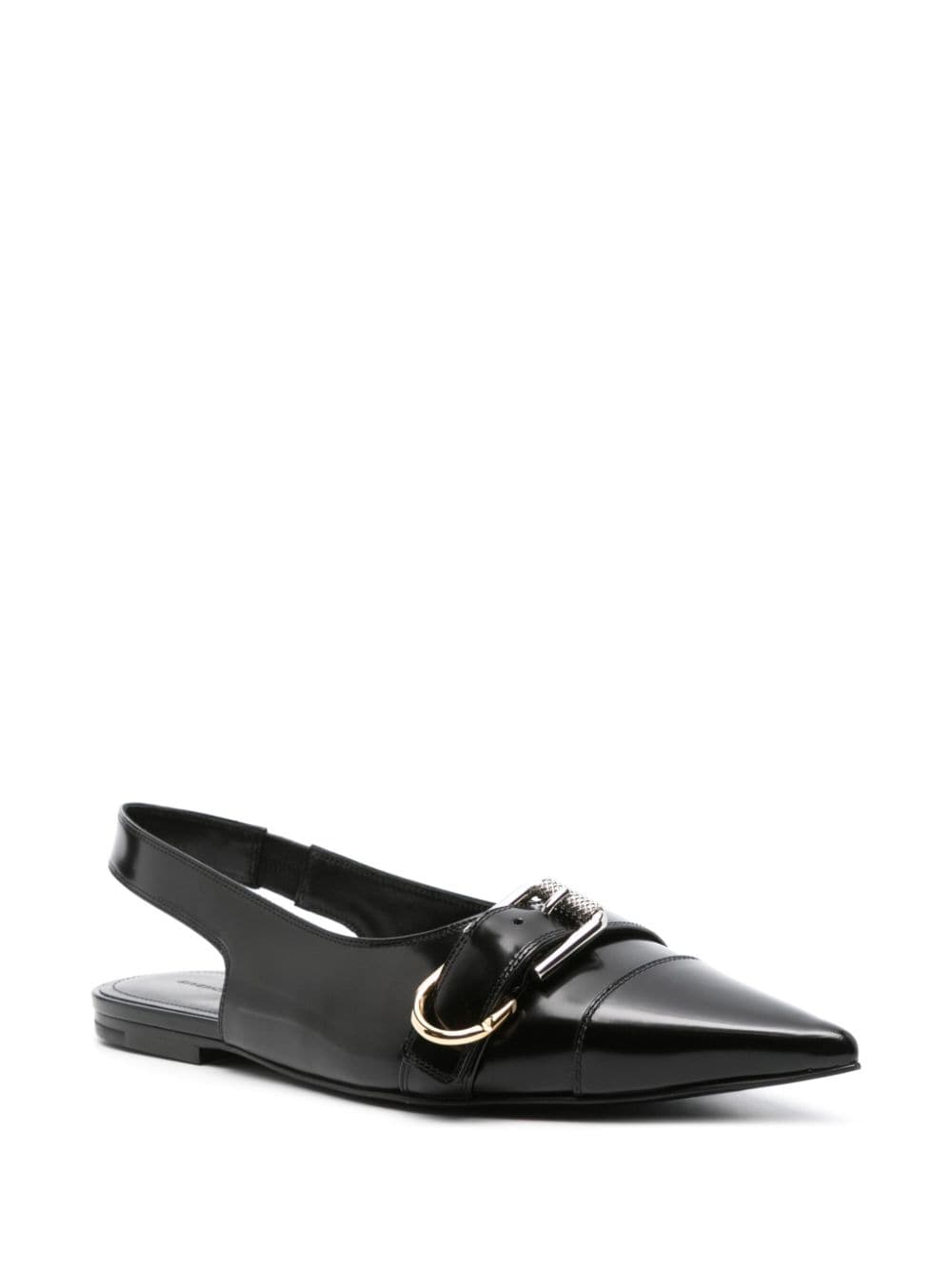 Givenchy GIVENCHY- Voyou Leather Slingback Flats