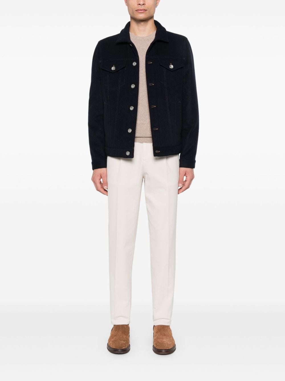 Brunello Cucinelli BRUNELLO CUCINELLI- Cashmere Crewneck Sweater