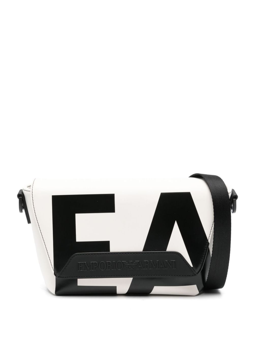 Emporio Armani EMPORIO ARMANI- Logo Leather Shoulder Bag