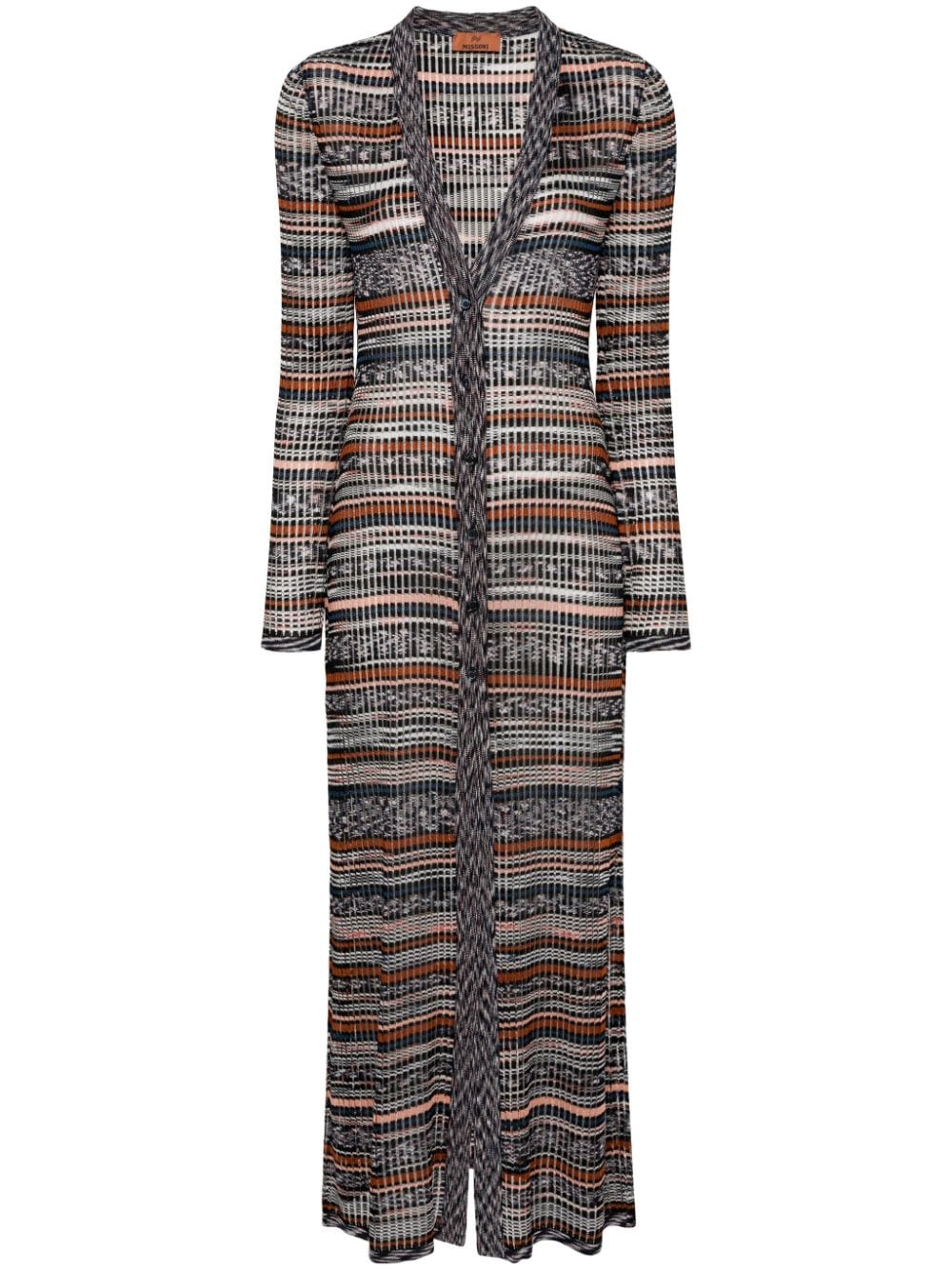 Missoni MISSONI- Zigzag Pattern Long Cardigan