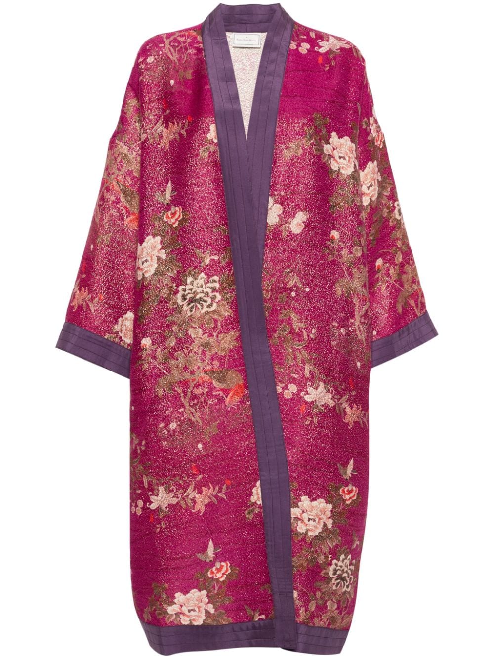 Pierre-Louis Mascia PIERRE-LOUIS MASCIA- Printed Silk Kimono Jacket