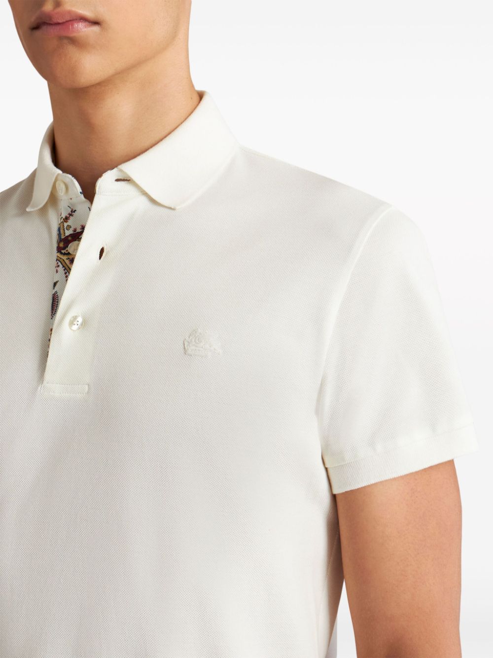 Etro ETRO- Printed Cotton Polo Shirt