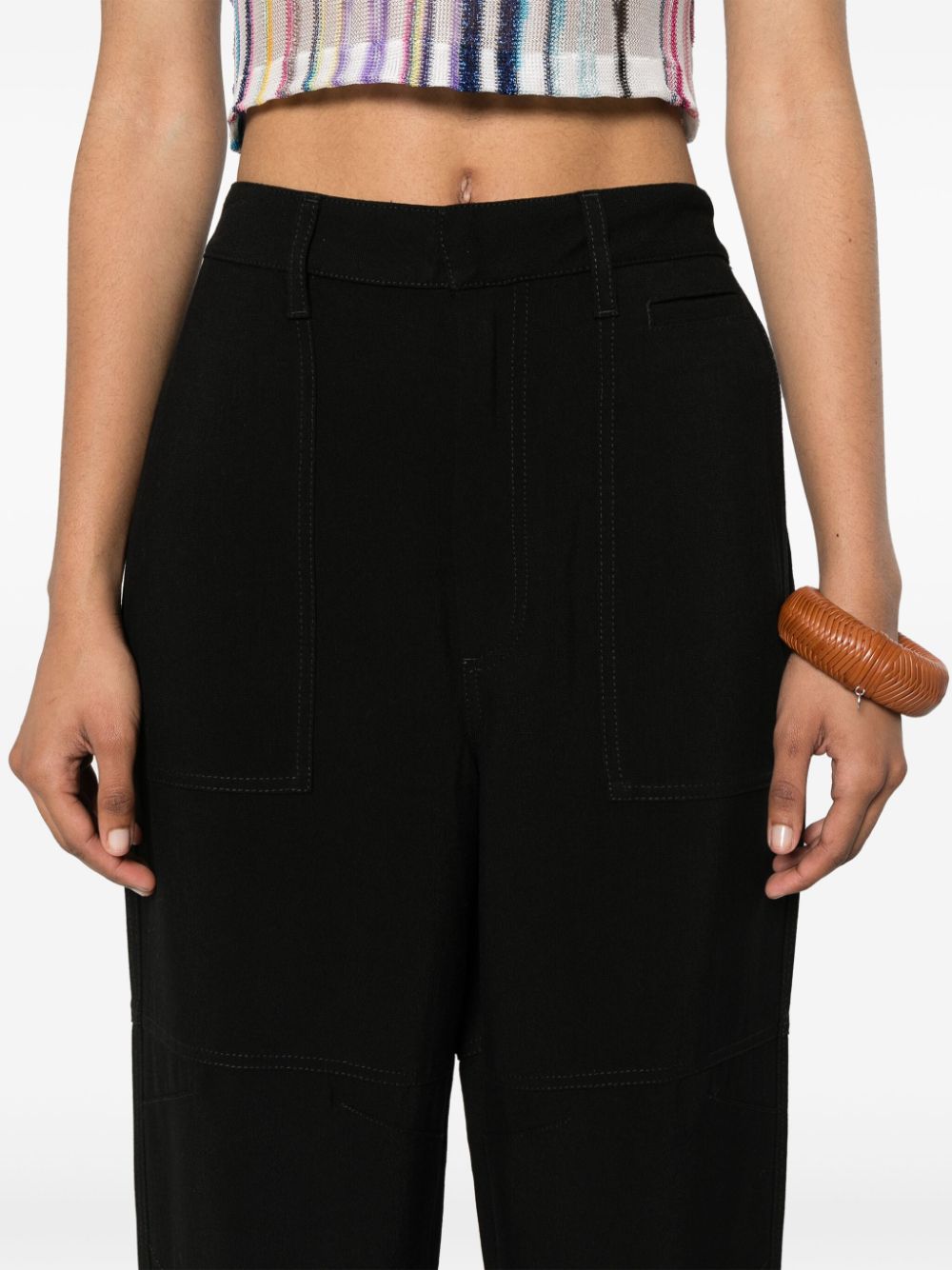 Loewe Paula's Ibiza LOEWE PAULA'S IBIZA- Linen Blend Cargo Trousers