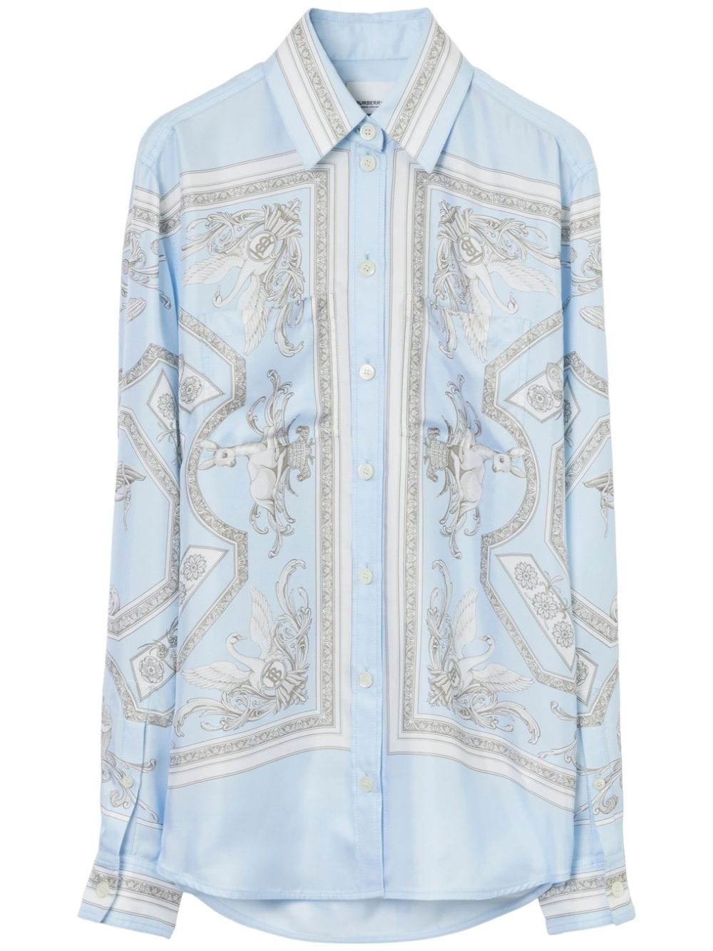 Burberry BURBERRY- Printed Silk Shirt