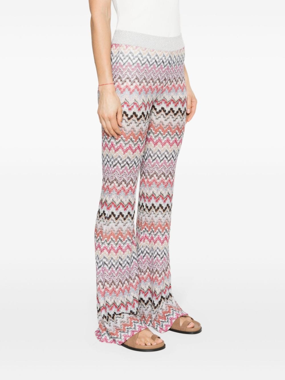 Missoni MISSONI- Zigzag Pattern Flared Trousers