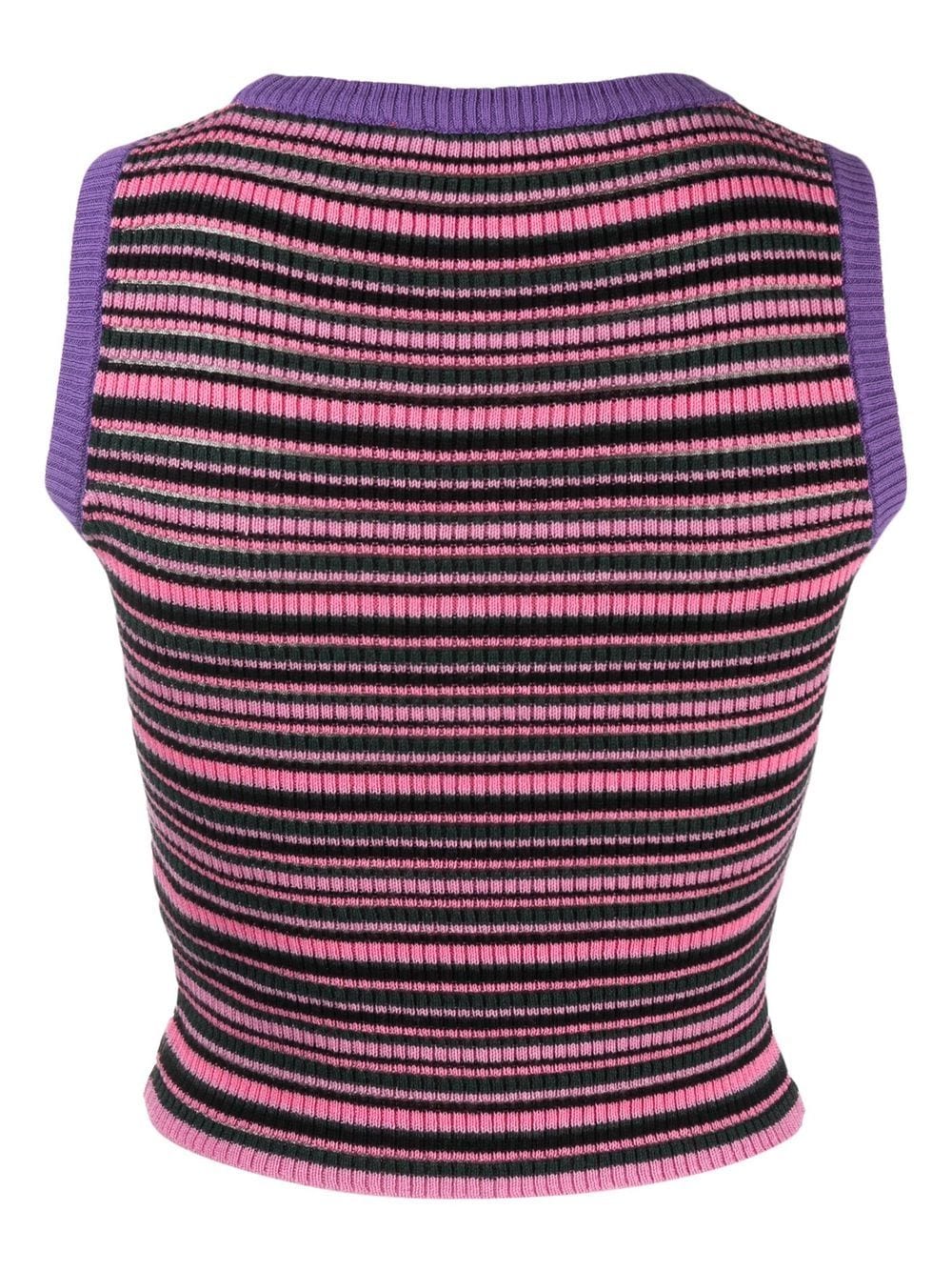 Cormio CORMIO- Cropped Striped Knit Top