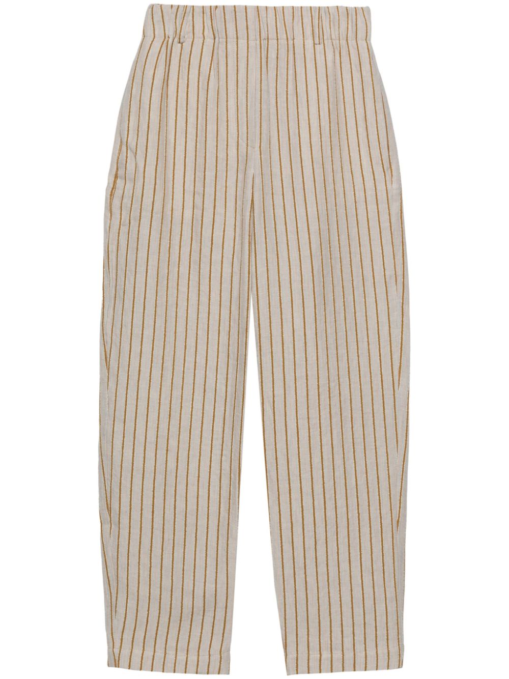 Alysi ALYSI- Elasticated Waist Striped Trousers