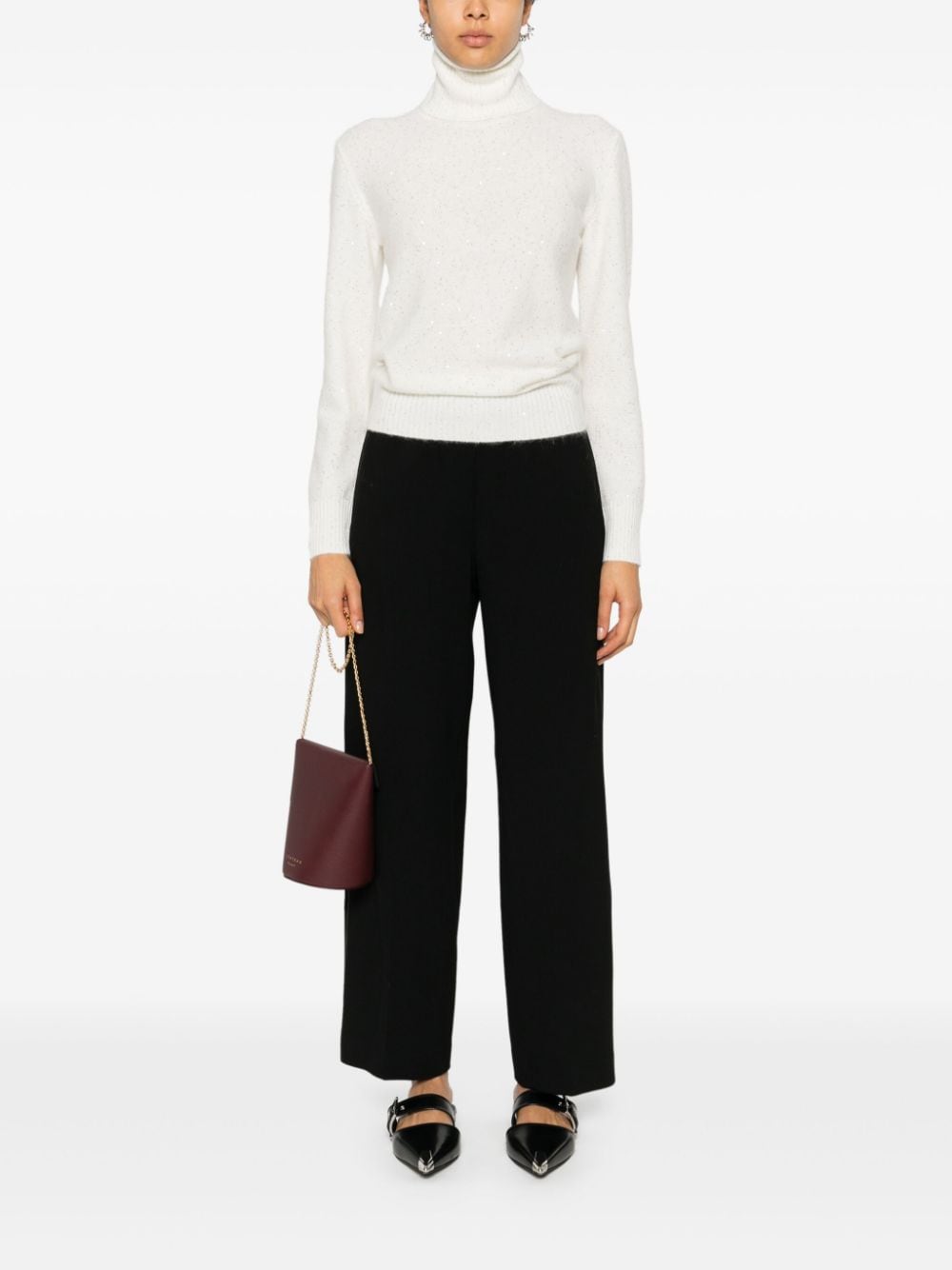 Fabiana Filippi FABIANA FILIPPI- Wool And Silk Blend Turtleneck Sweater