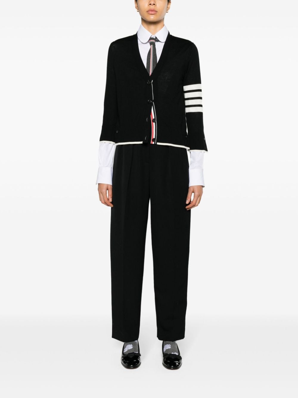 Thom Browne THOM BROWNE- 4bar Wool Cardigan