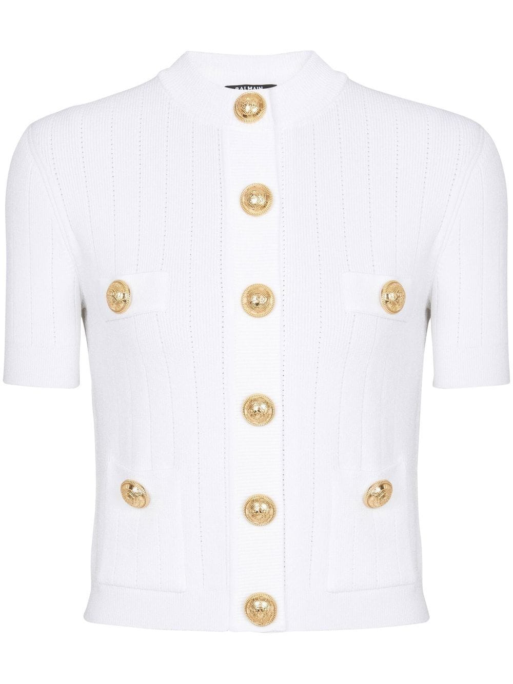 Balmain BALMAIN- Buttoned Cropped Cardigan