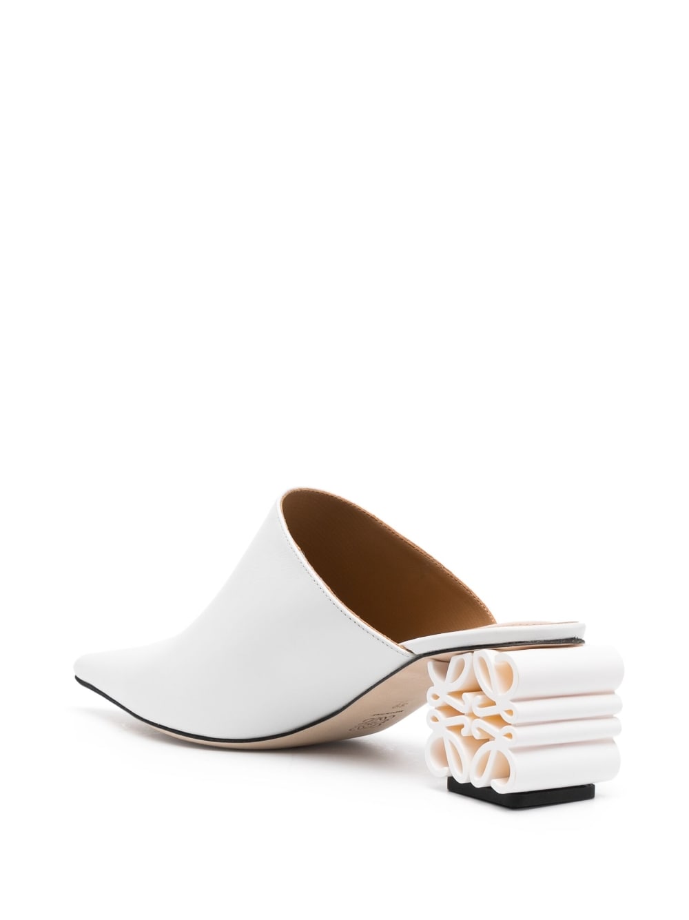 Loewe LOEWE- Anagram Leather Heel Mules