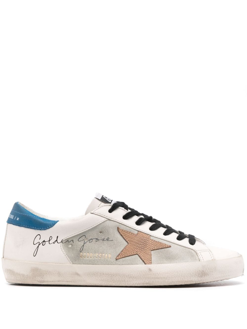 Golden Goose GOLDEN GOOSE- Super-star Leather Sneakers