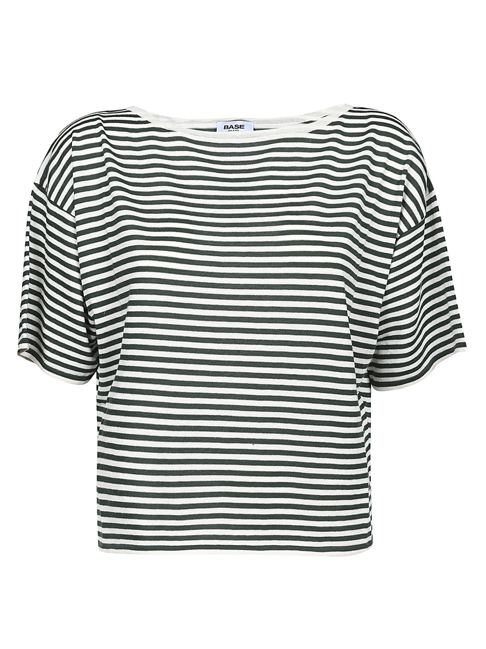 Base BASE- Striped Cotton Top