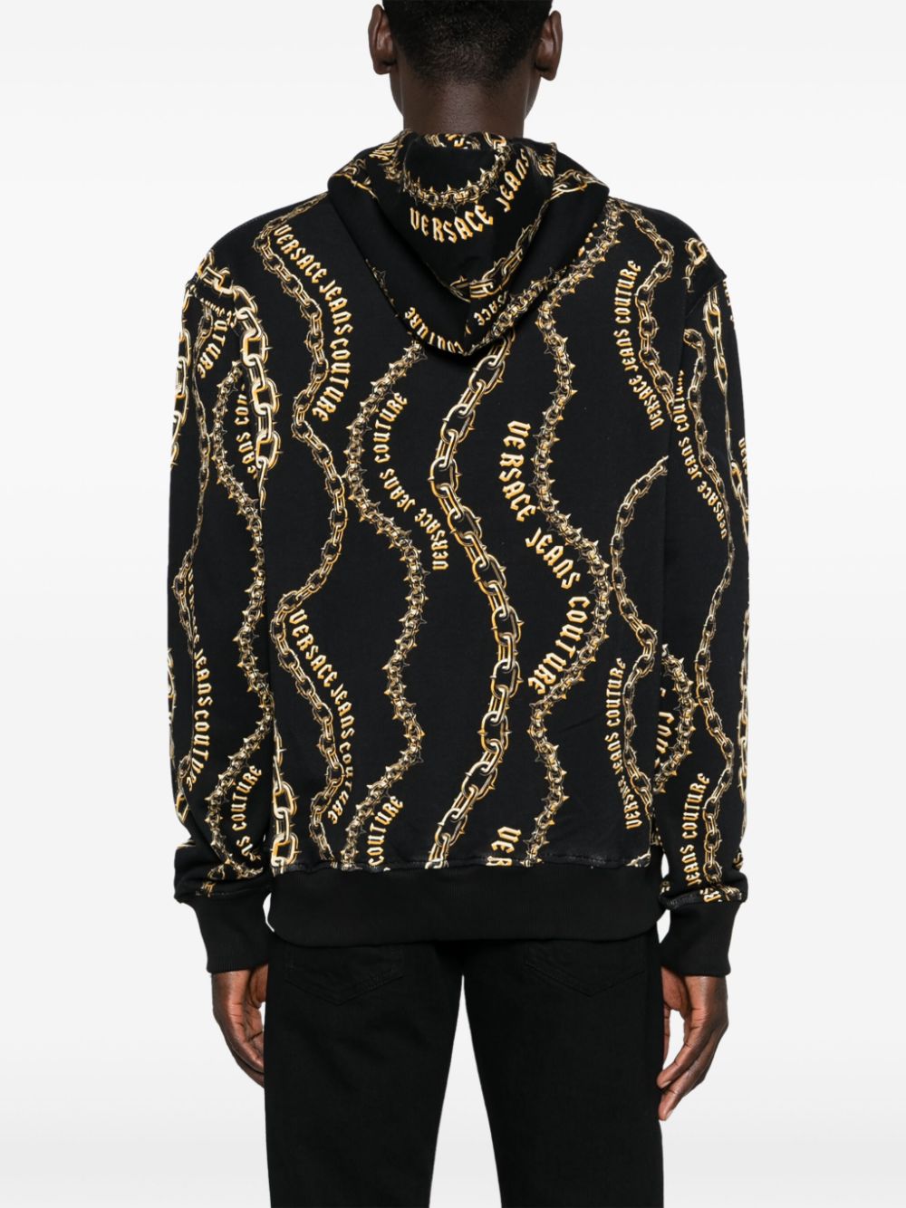 Versace Jeans Couture VERSACE JEANS COUTURE- Hooded Sweatshirt With Print