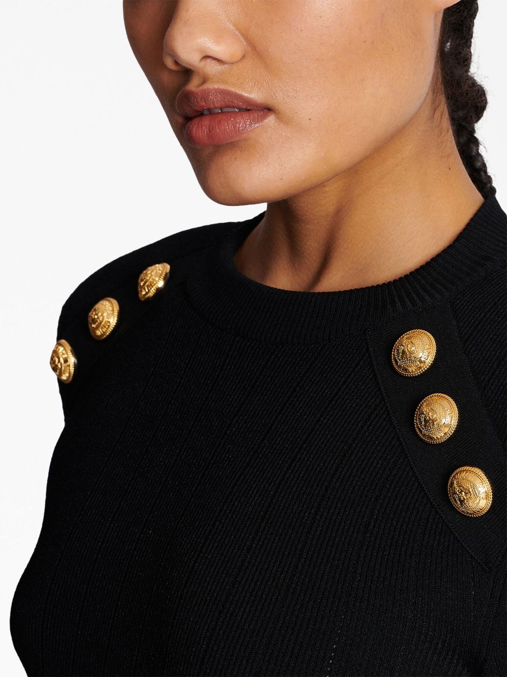 Balmain BALMAIN- Buttoned Knitted Pullover