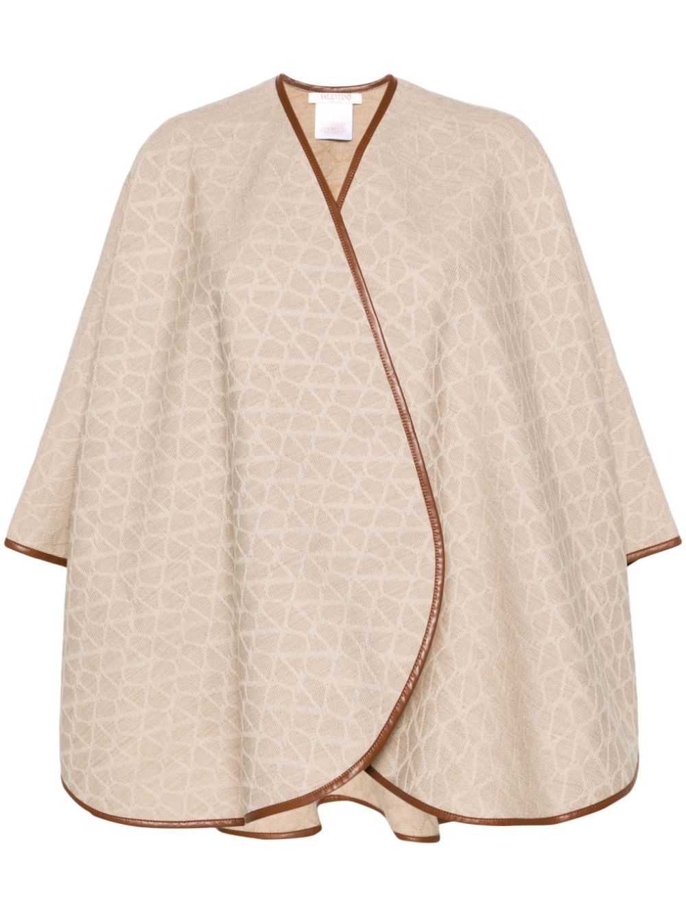 Valentino VALENTINO- Toile Iconographe Wool Poncho