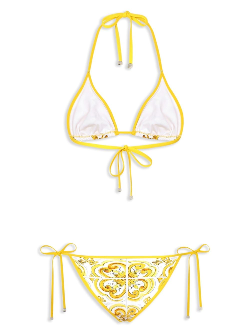 Dolce & Gabbana DOLCE & GABBANA- Maiolica Print Bikini Set