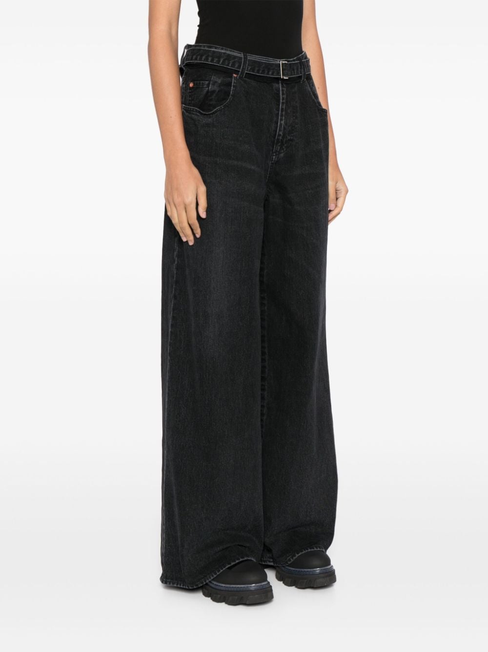 Sacai SACAI- Wide Leg Denim Jeans