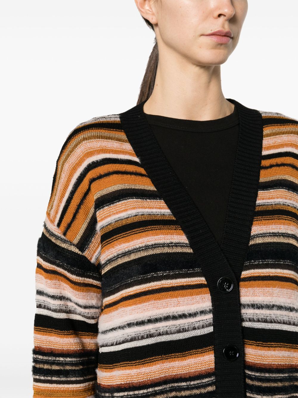 Missoni MISSONI- Striped Wool Blend Cardigan