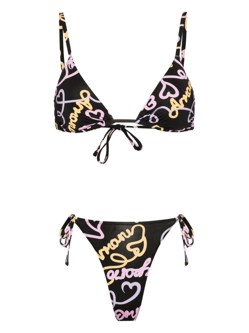 Emporio Armani EMPORIO ARMANI- Printed Triangle Bikini Set