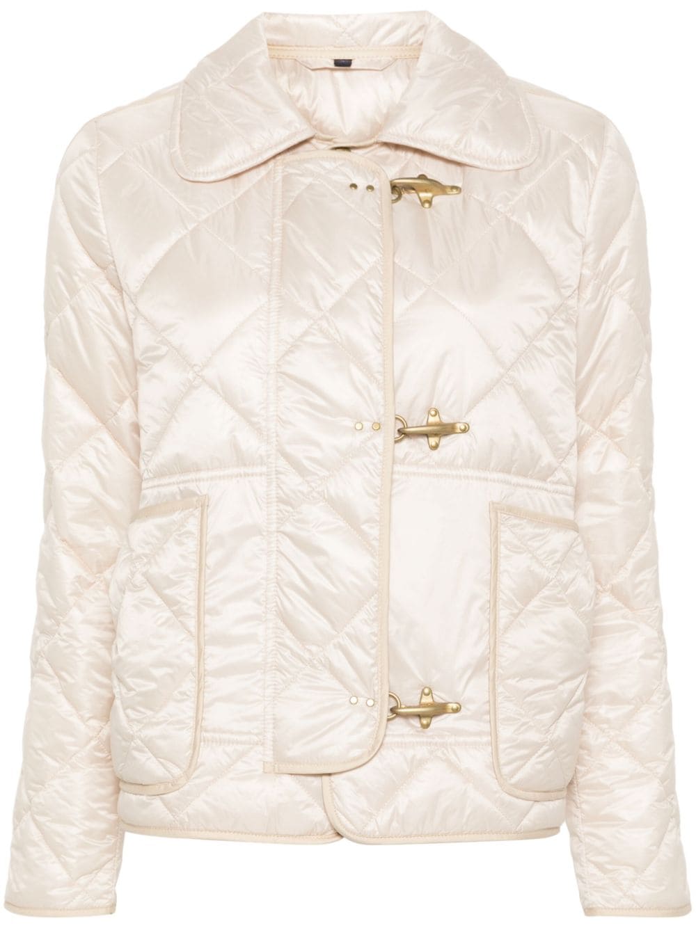 Fay FAY- Quilted Mini 3-hook Caban Jacket