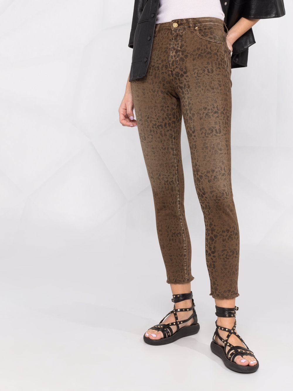 Golden Goose GOLDEN GOOSE- Leopard Printed Denim Jeans