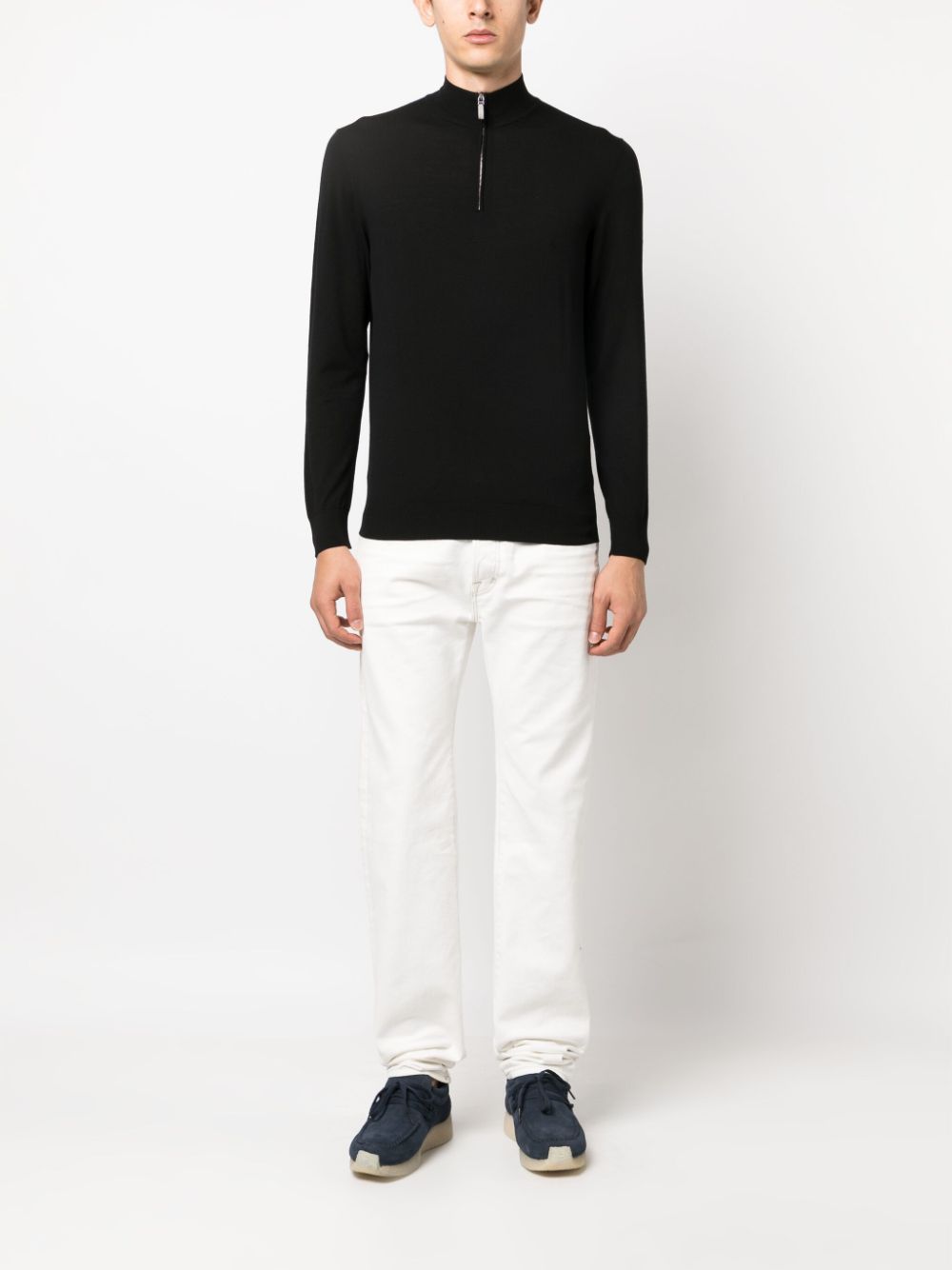 Colombo COLOMBO- Wool Mock Neck Sweater