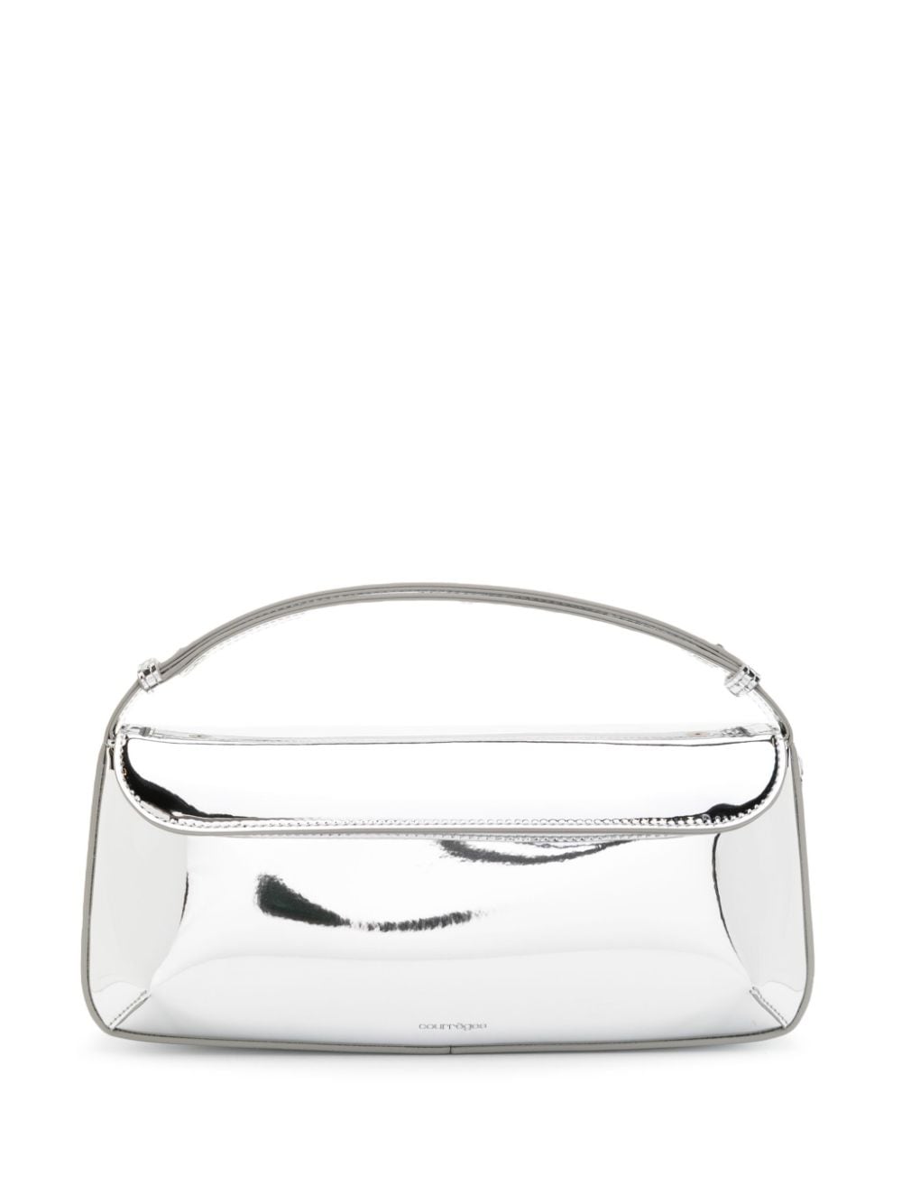 Courrèges COURRÈGES- Sleek Mirrored Leather Shoulder Bag