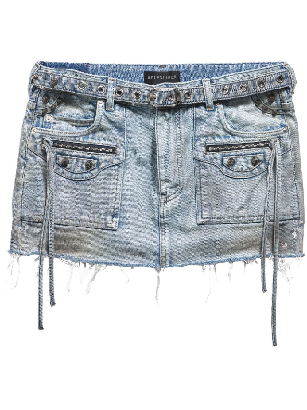 Balenciaga BALENCIAGA- Cagole Denim Mini Skirt