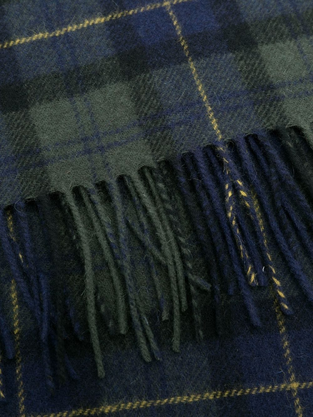 Barbour BARBOUR- Wool Scarf With Tartan Motif