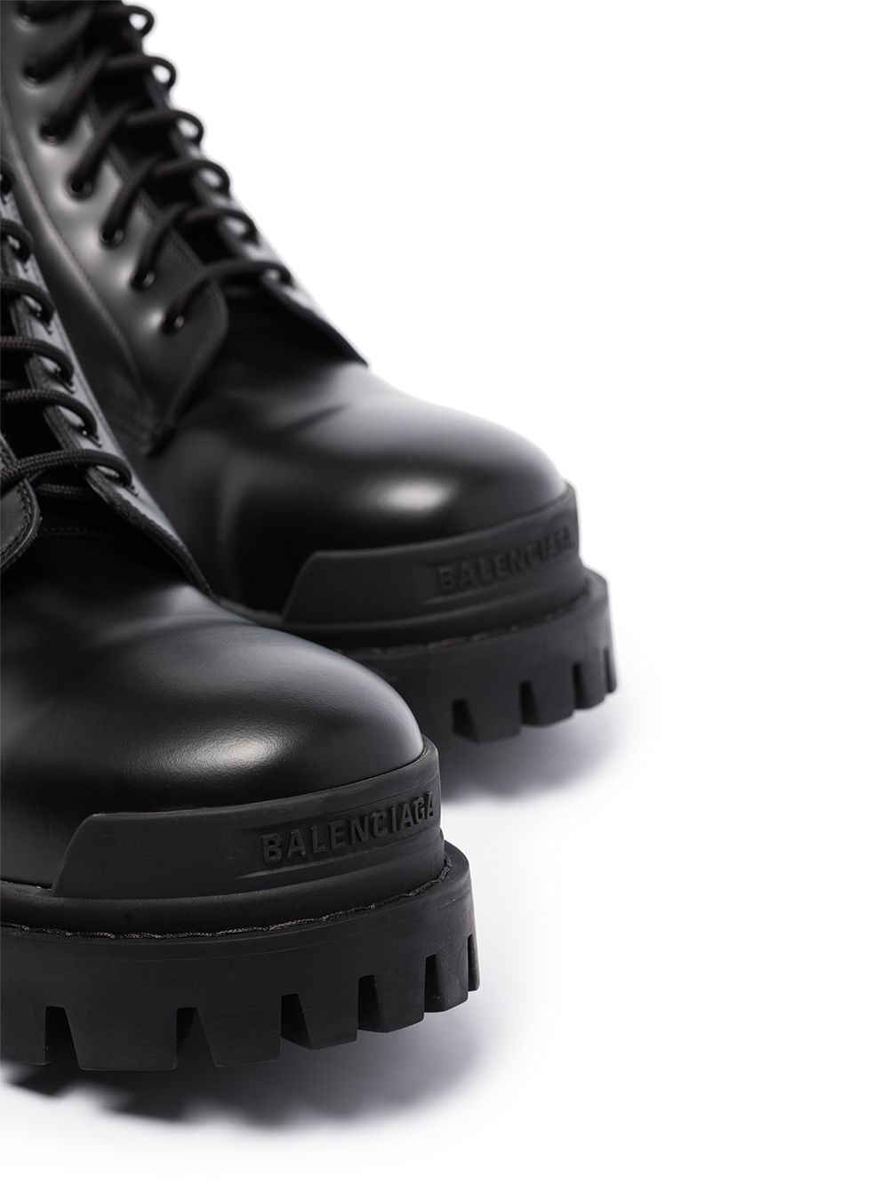 Balenciaga BALENCIAGA- Strike Leather Lace-up Boots