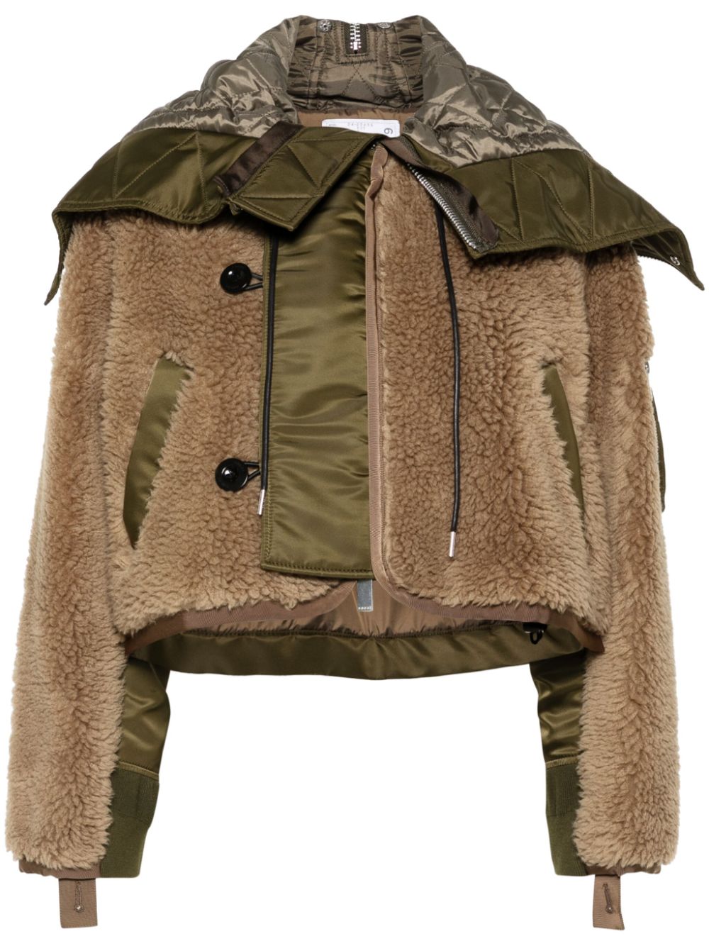 Sacai SACAI- Faux Shearling Blouson Jacket