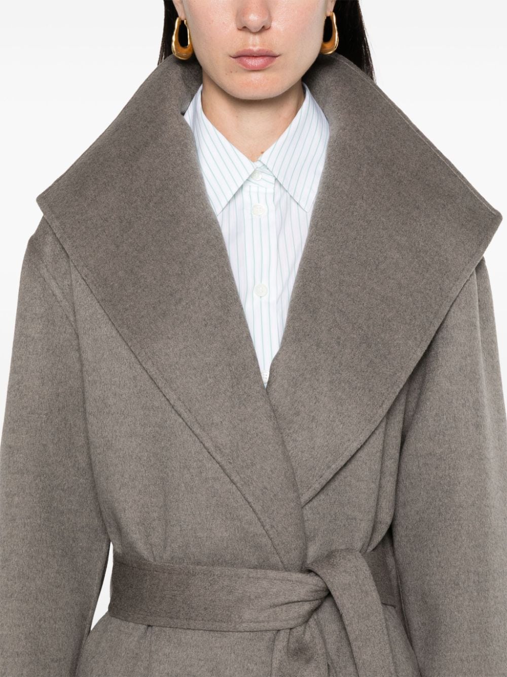 Loewe LOEWE- Wool And Cashmere Blend Belted Coat