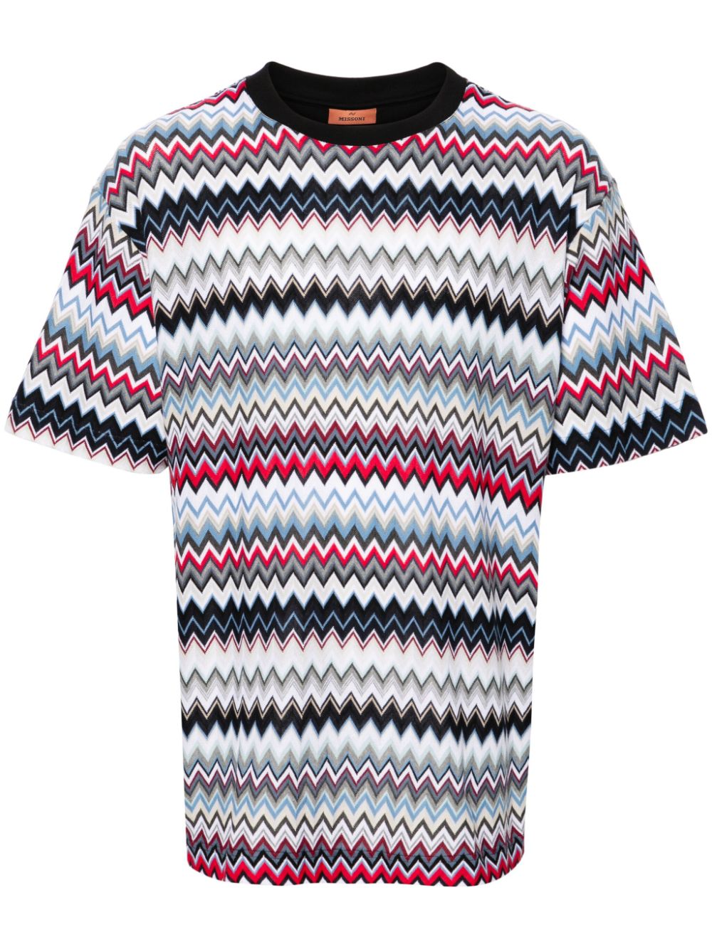 Missoni MISSONI- Zigzag Pattern Cotton T-shirt