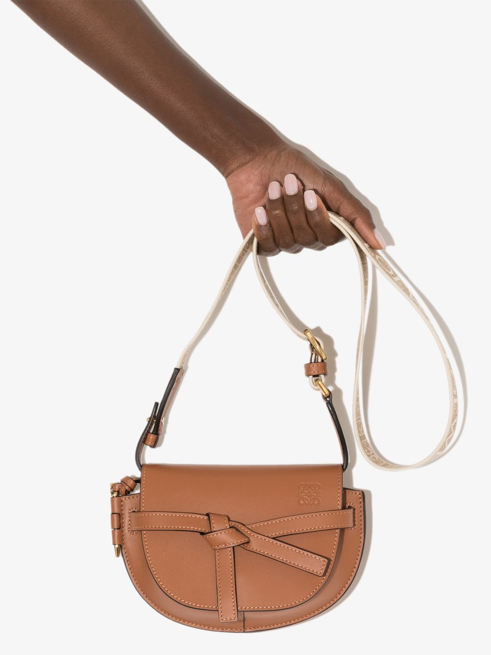 Loewe LOEWE- Gate Dual Mini Leather Crossbody Bag