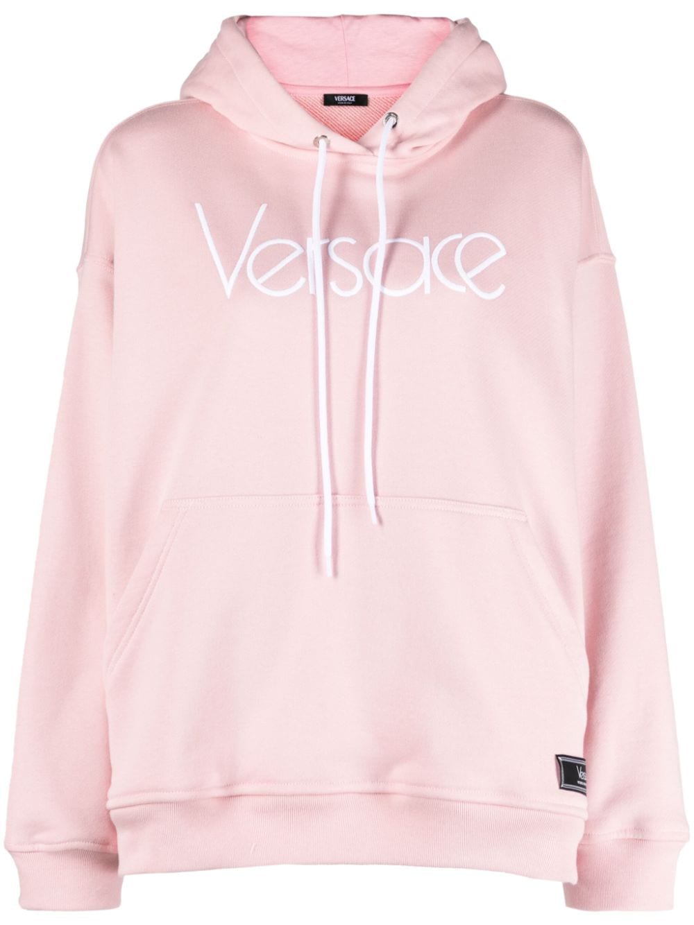 Versace VERSACE- Logo Organic Cotton Hoodie