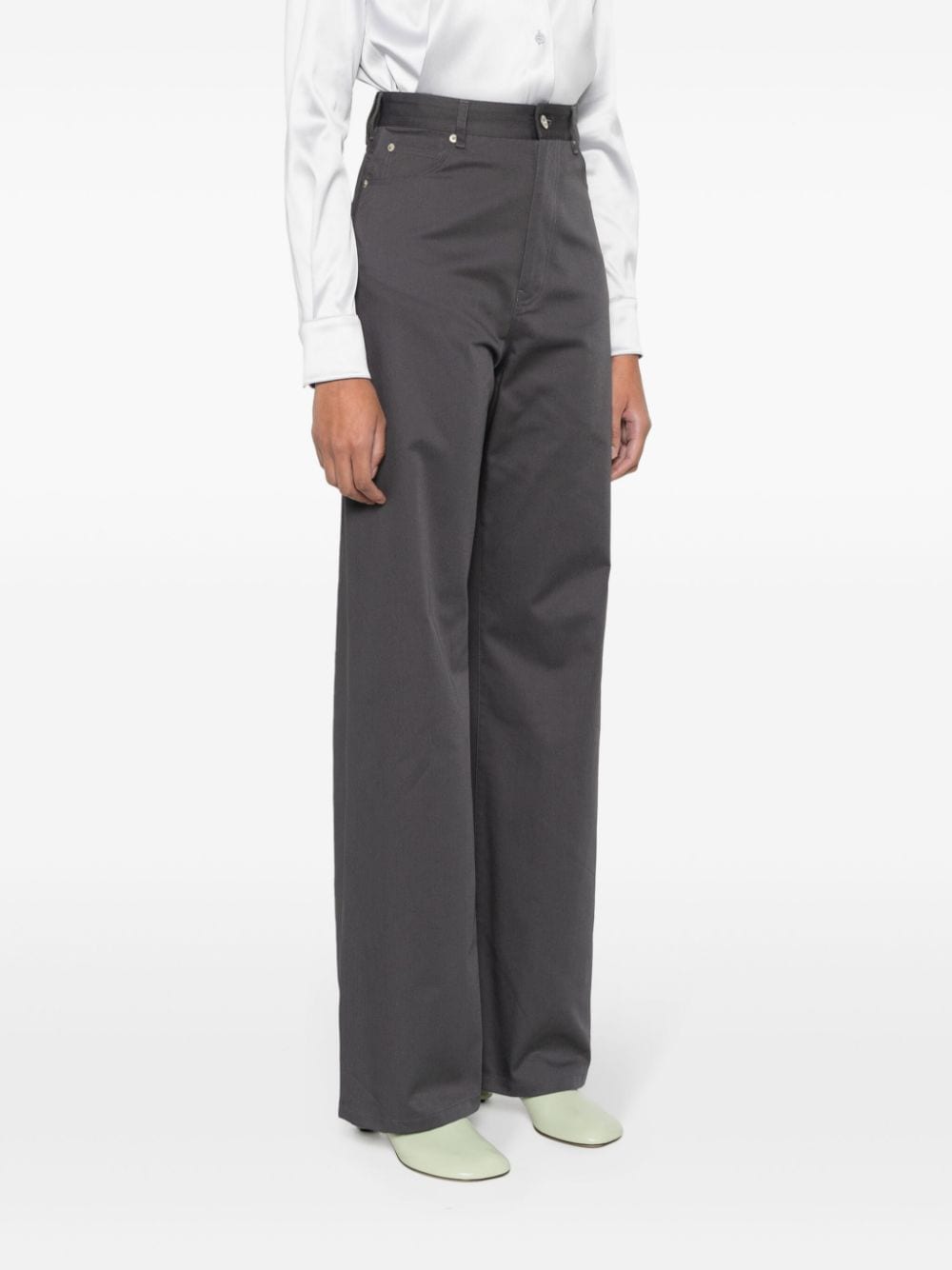 Loewe LOEWE- High-waisted Cotton Trousers