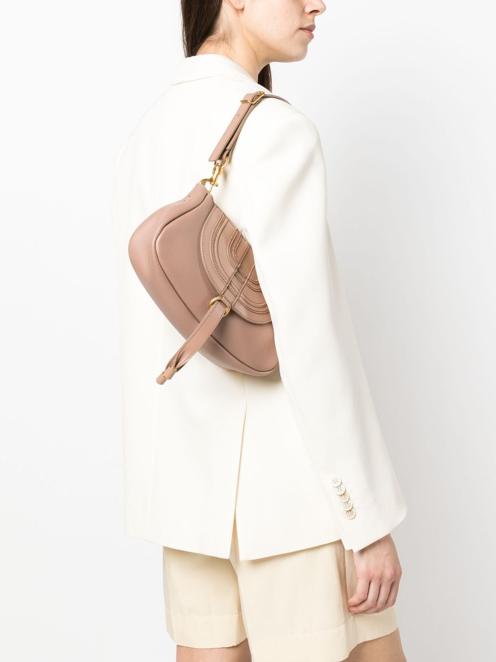 Chloé CHLOÉ- Marcie Leather Shoulder Bag