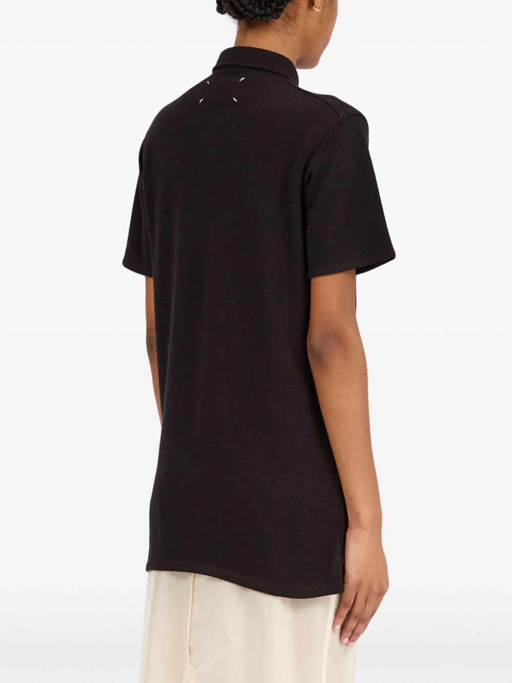 Maison Margiela MAISON MARGIELA- Wool Piquet Polo Shirt