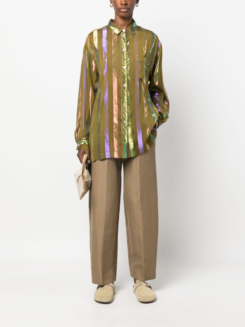 Forte Forte FORTE FORTE- Silk Blend Pajama Shirt