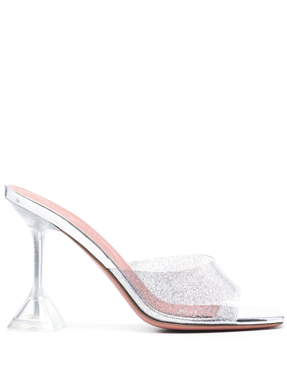 Amina Muaddi AMINA MUADDI- Lupita Glass Pvc Heel Mules