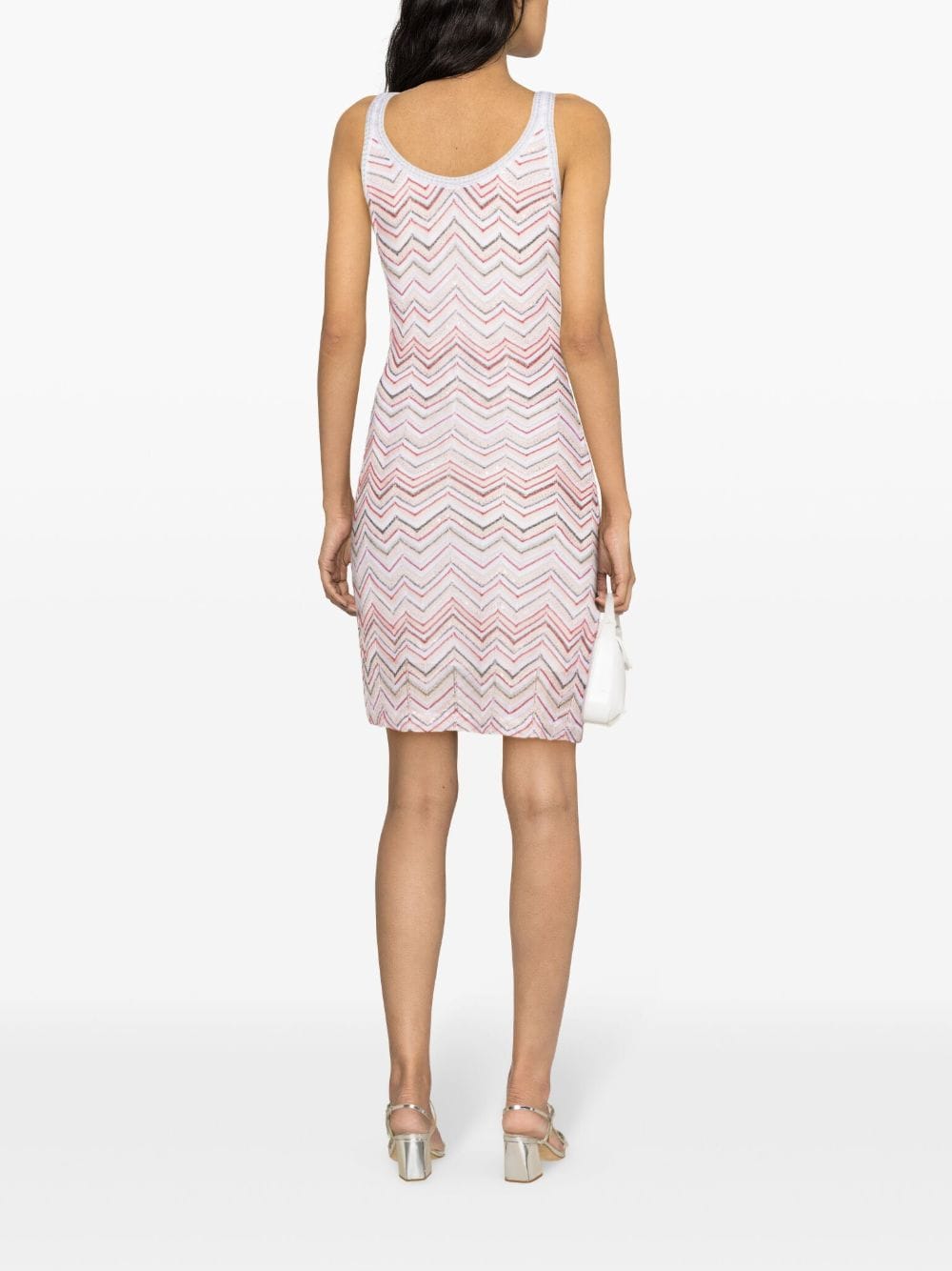 Missoni MISSONI- Zigzag Pattern Sleeveless Short Dress