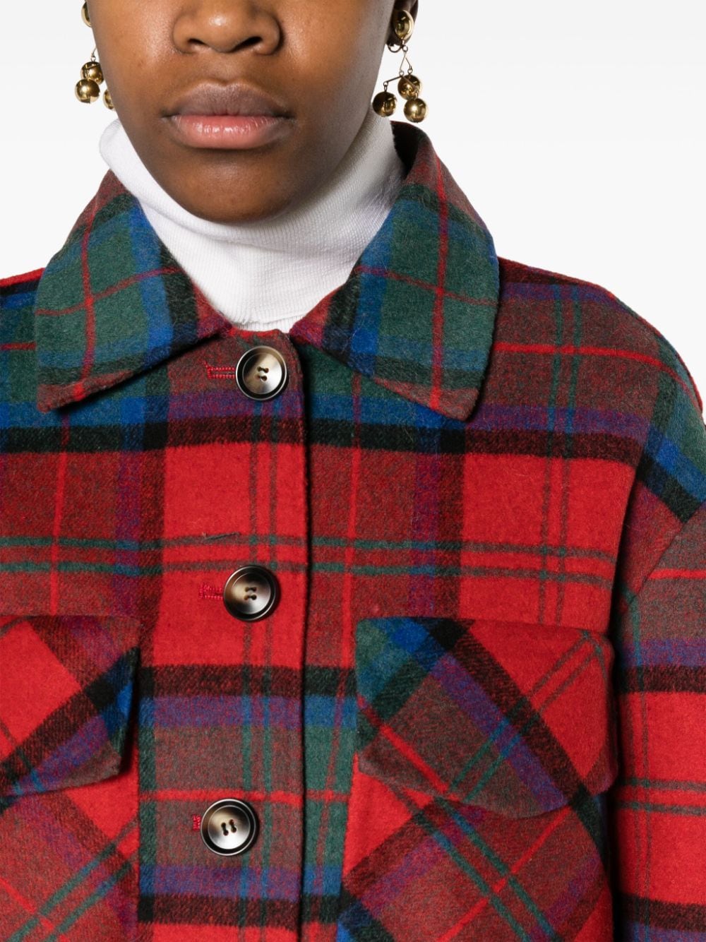  AVA ADORE- Jacket With Check Print