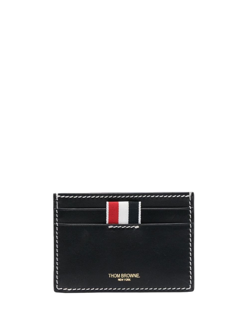 Thom Browne THOM BROWNE- Leather Single Credit Card Case