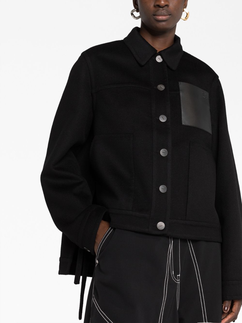 Loewe LOEWE- Wool And Cashmere Blend Workwear Jacket