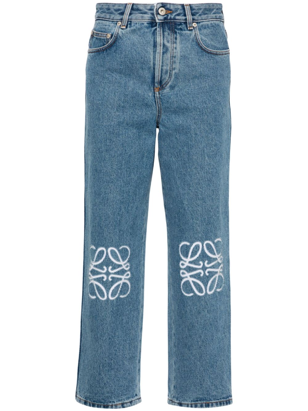 Loewe LOEWE- Anagram Cropped Denim Jeans