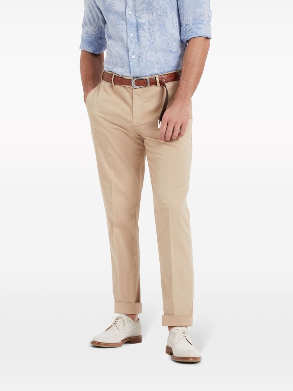 Brunello Cucinelli BRUNELLO CUCINELLI- Italian Fit Cotton Trousers